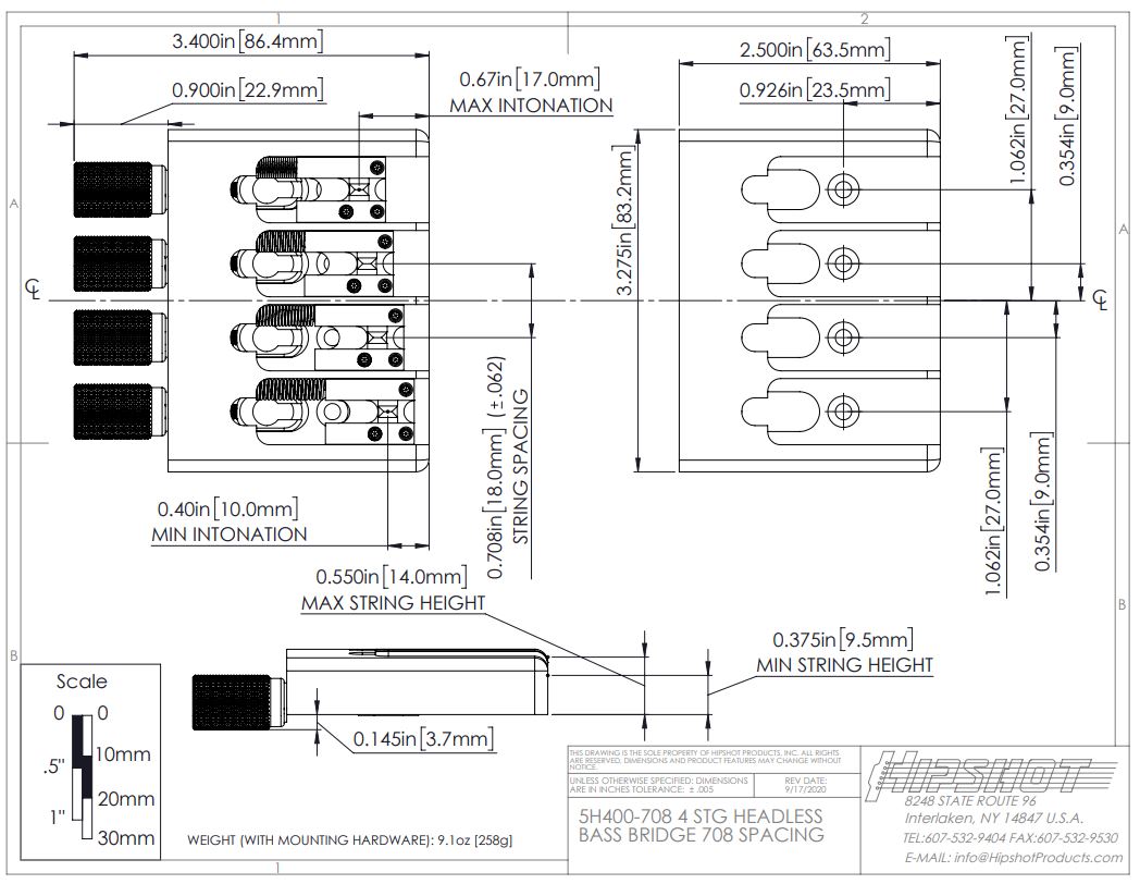 Abmessungen KickAss Bass Bridge