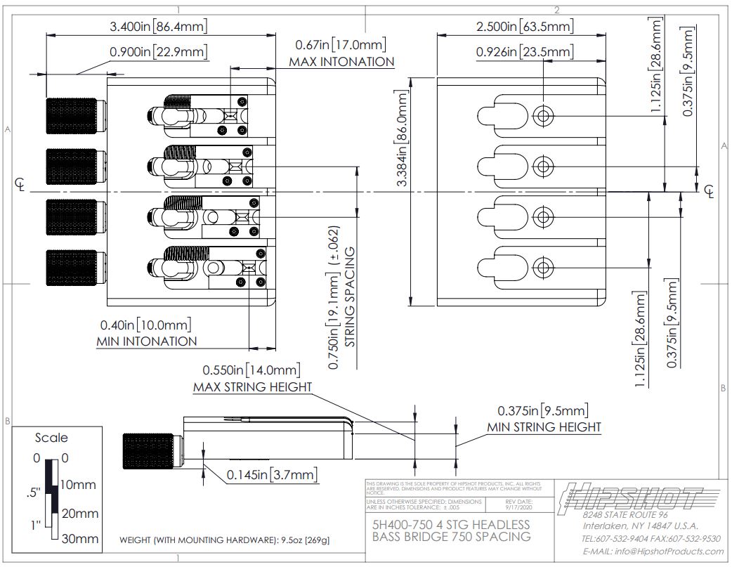 Abmessungen KickAss Bass Bridge