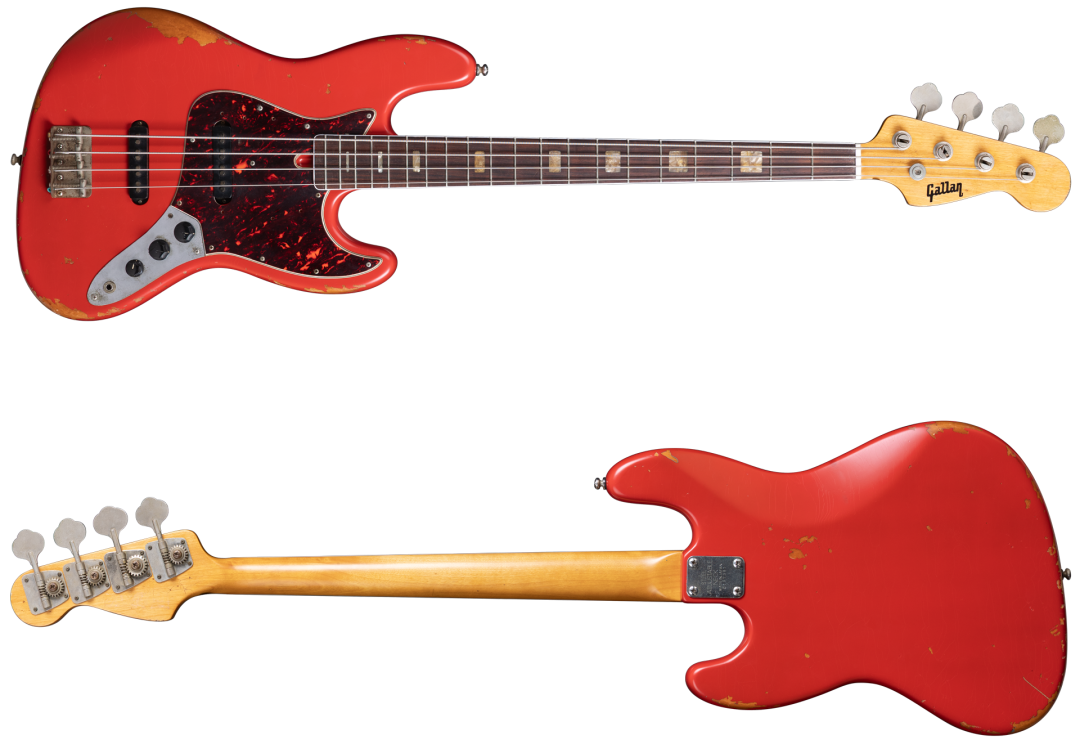 Gallan 1970 Jazz Bass Japan Fiesta Red