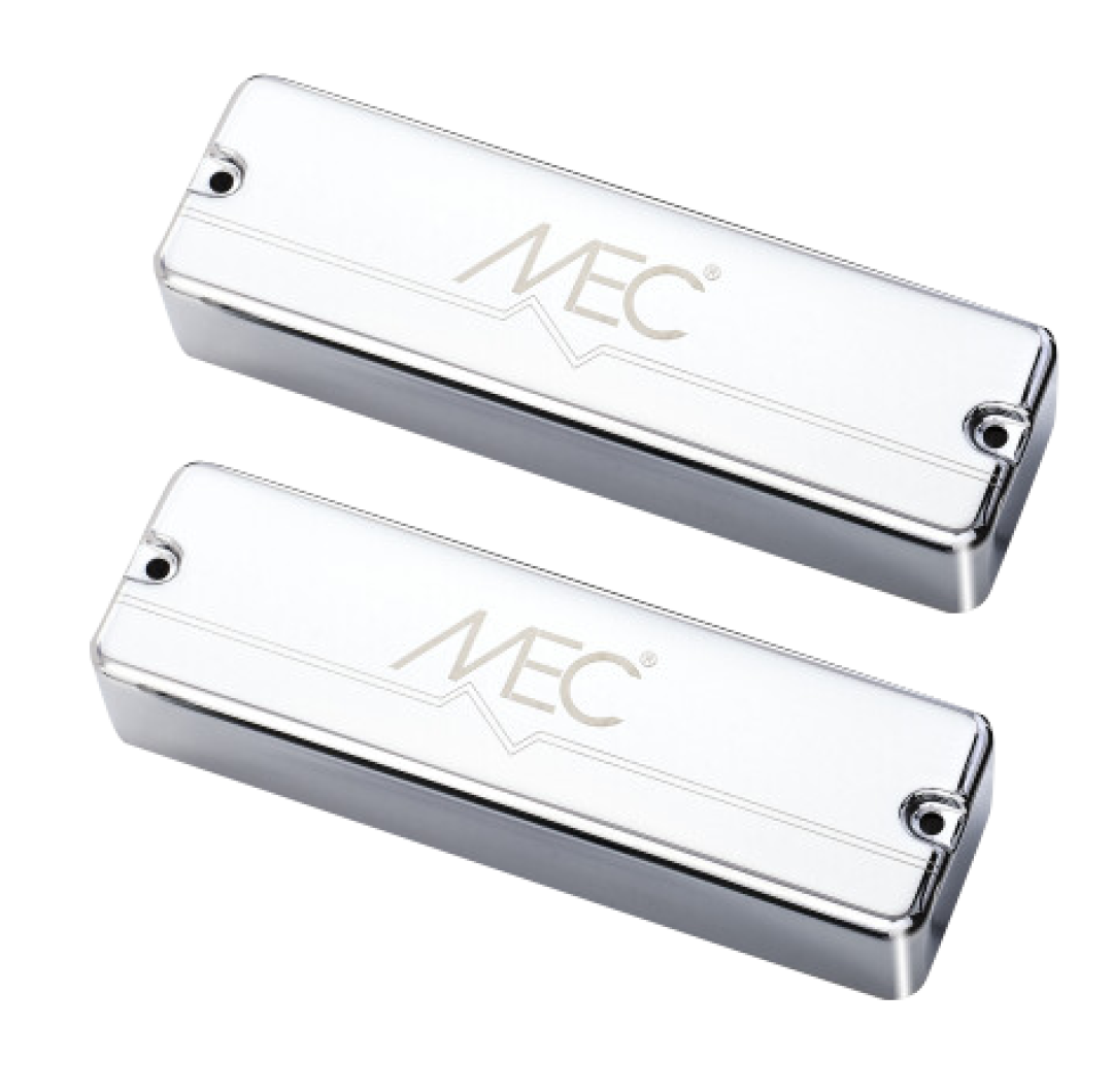 MEC 5-String Active Soapbar Set Metal Cover Chrome