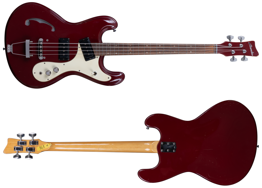 Morales Bass Japan 1980 Red Hollowbody