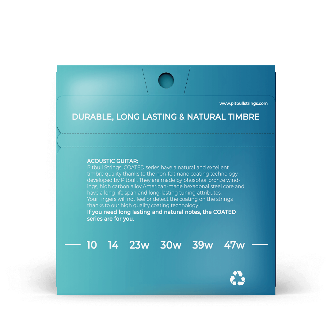 Pitbull Strings Coated Saiten Akustikgitarre CAG 10-47 SL