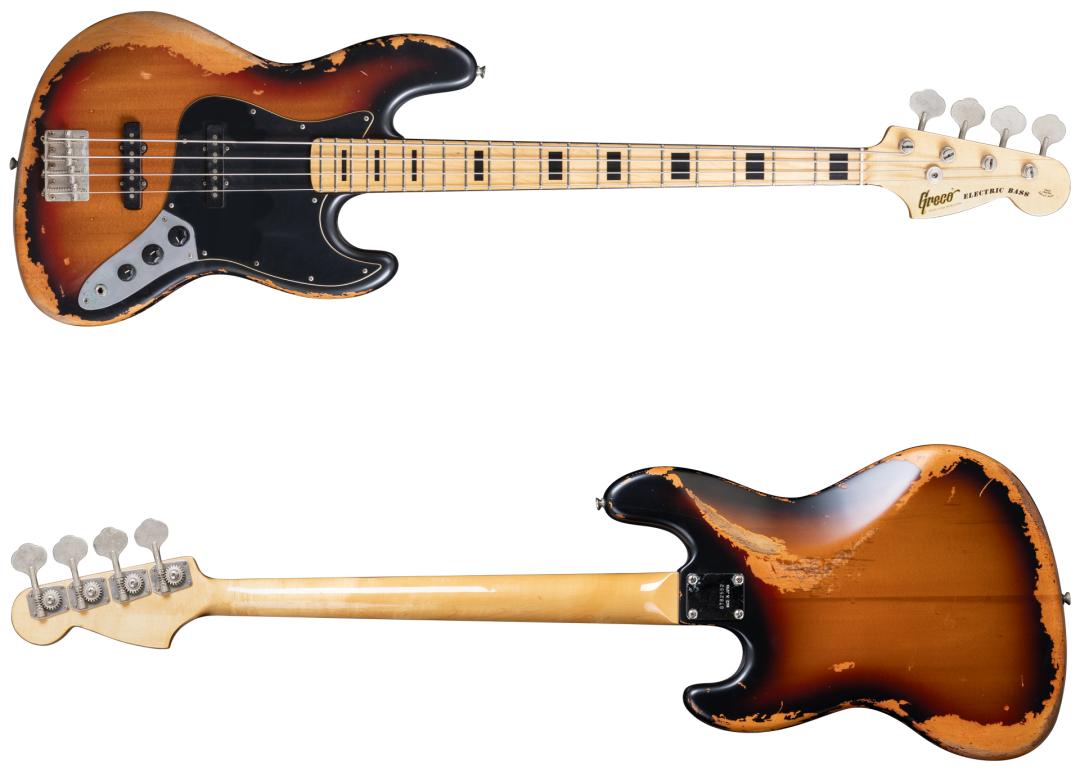 Greco Jazz Bass Japan 1980 3 Tone Sunburst
