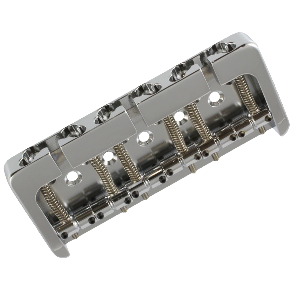 Hipshot 6-Saiter B-Style Bass Bridge .669'' ‘Messing Chrom’
