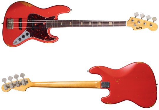 Gallan 1970 Jazz Bass Japan Fiesta Red