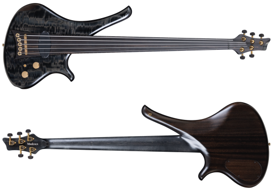 Marleaux Diva 5 Black Burst Fretless